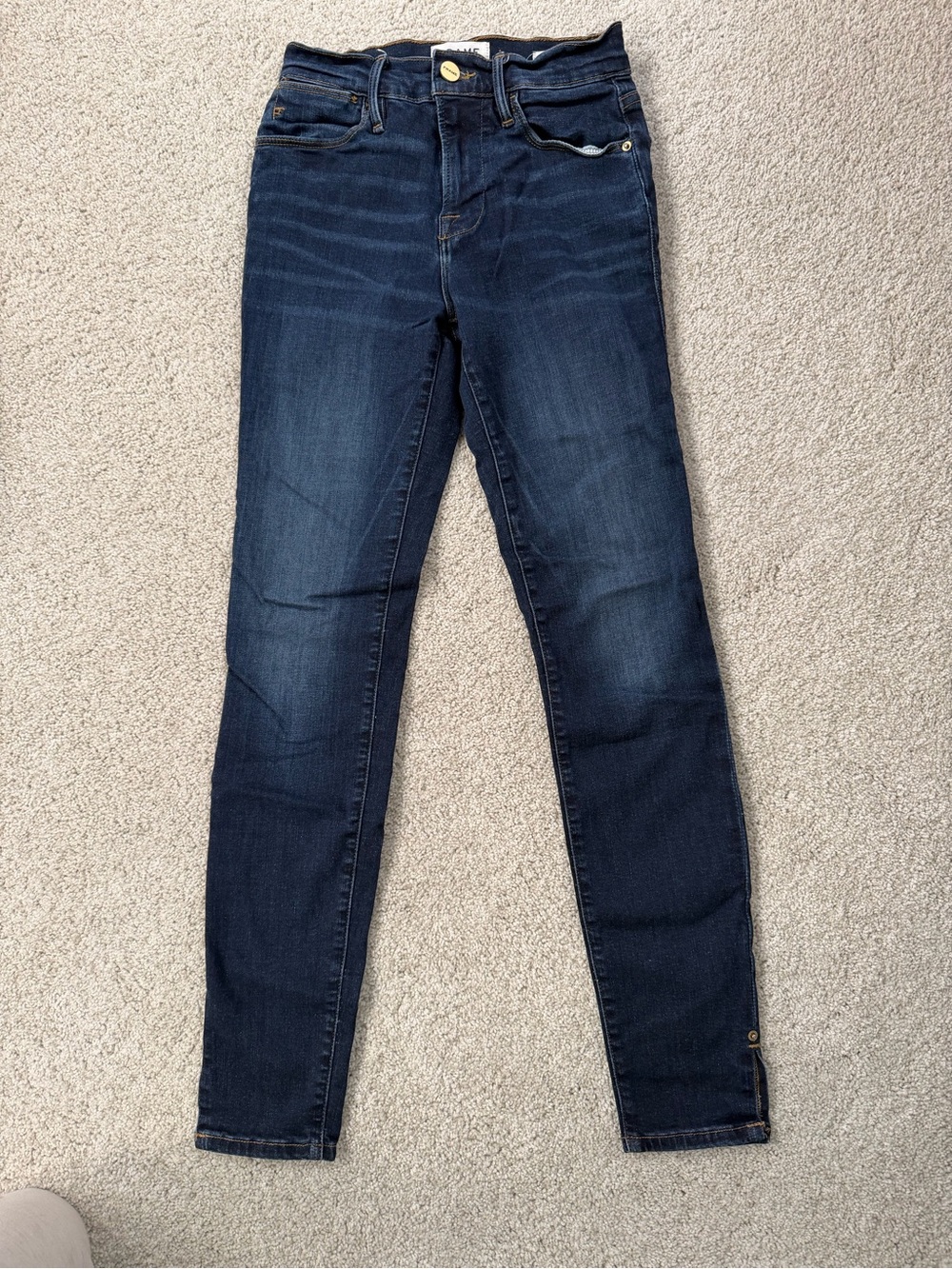 Frame Denim Indigo Skinny Jeans